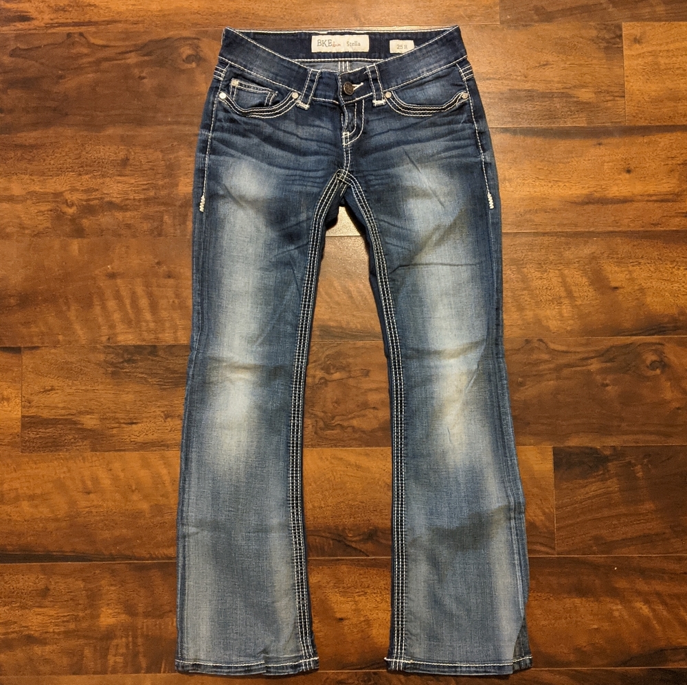BKE Denim Womans Jeans Stella Bootcut 25 HEMMED